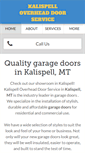Mobile Screenshot of kalispelloverheaddoor.com